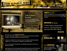 Tablet Screenshot of findsubjectzero.com